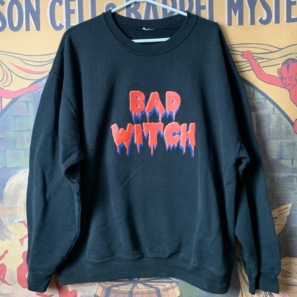 🔮Bad Witch Black Graphic Sweatshirt